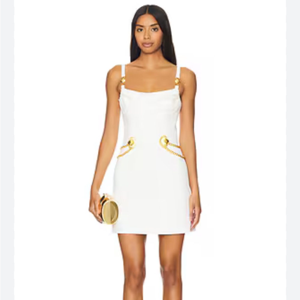 Rebecca Vallance Chelsea Strap White Mini Dress size 6